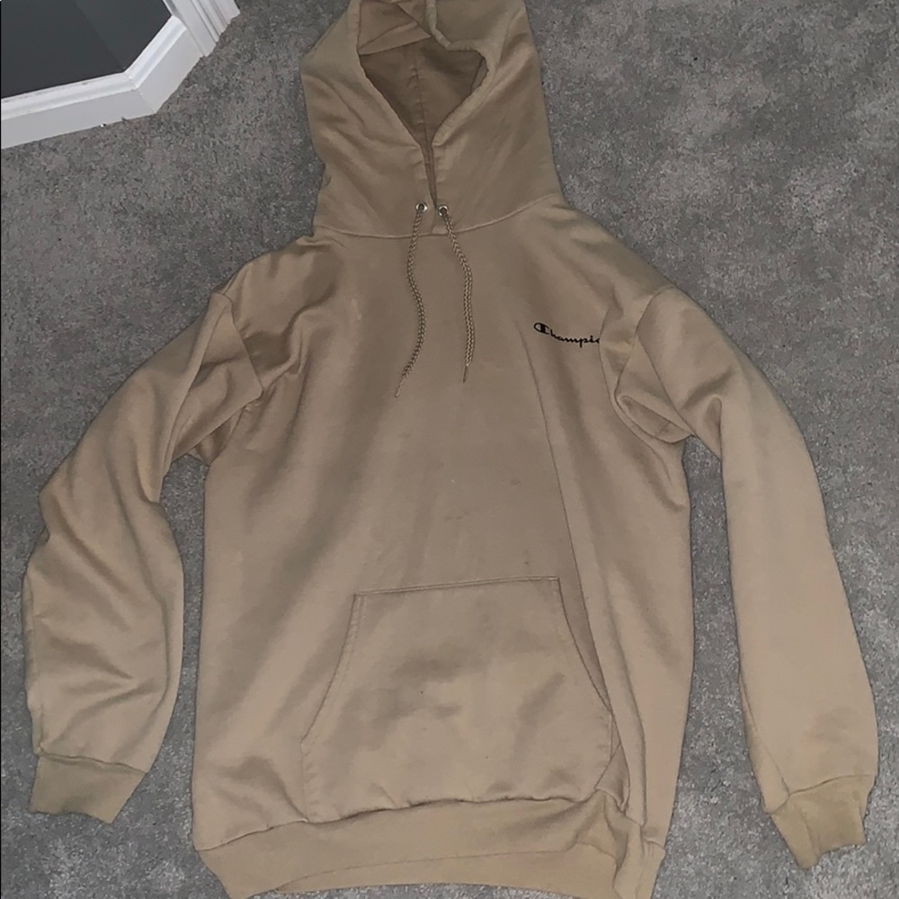 Beige Champion hoodie super comfy